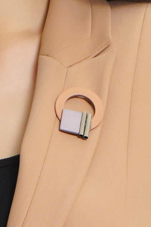 MAIZZA Two-Pieces Beige Suit Set Long Sleeve Blazer Jacket and Suit Pants