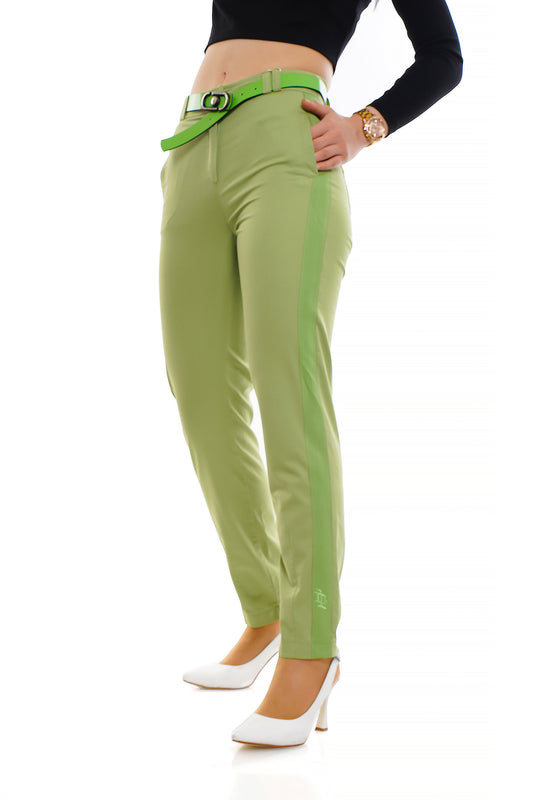 MAIZZA Women's Green Cotton Pants